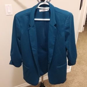 Beautiful Teal Green 3/4 Sleeve Rickis Blazer